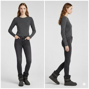 UGG Women's Cambridge Gray Suede Boots – Cozy Sheepskin Mid-Calf Winter